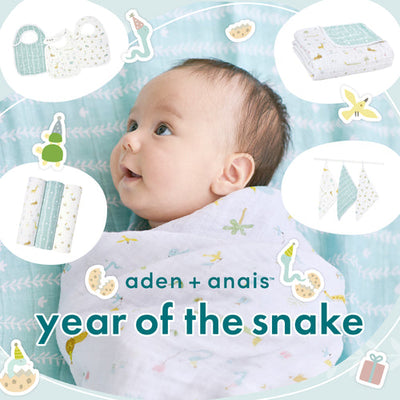 aden + anais 2025年干支柄コレクション「イヤーオブザスネーク」